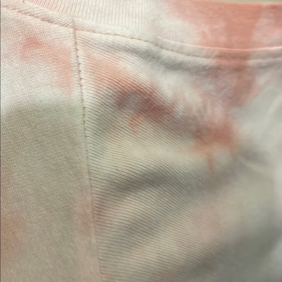 Time and Tru Pink and White Long Sleeve Boxy Sweatshirt - Picture 6 of 10